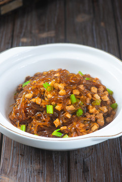 肉沫炒水晶粉