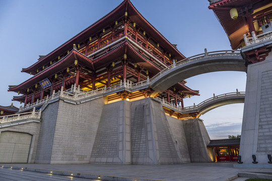 西安大唐芙蓉園建筑風景