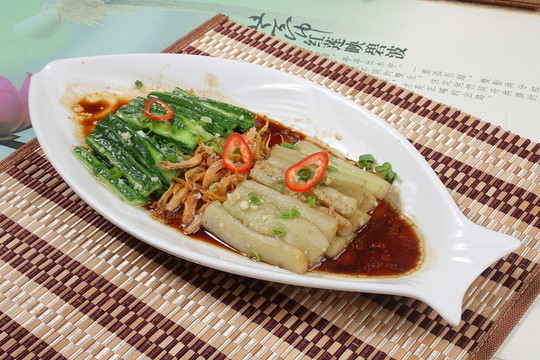 魚蝦蒸絲瓜