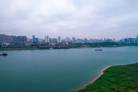湖南株洲城市建筑航拍