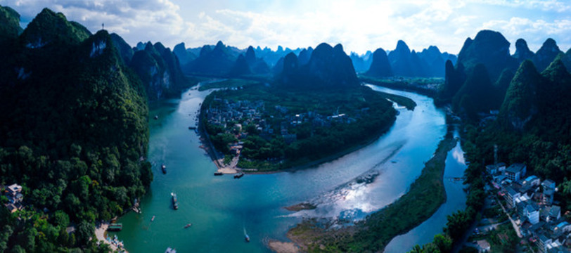 桂林山水旅游風(fēng)光桂林興坪