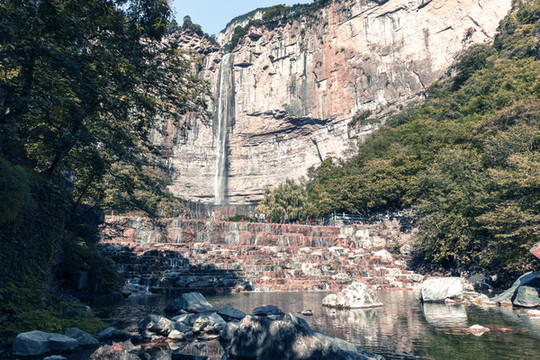 河南南太行萬仙山峽谷天河瀑布