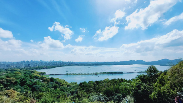 杭州西湖全景