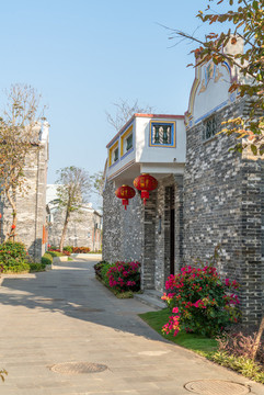 海南農(nóng)村傳統(tǒng)瓦屋風(fēng)格建筑