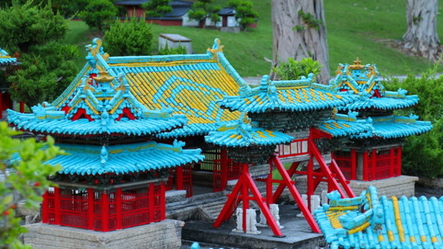 山西西周晉祠景點(diǎn)模型
