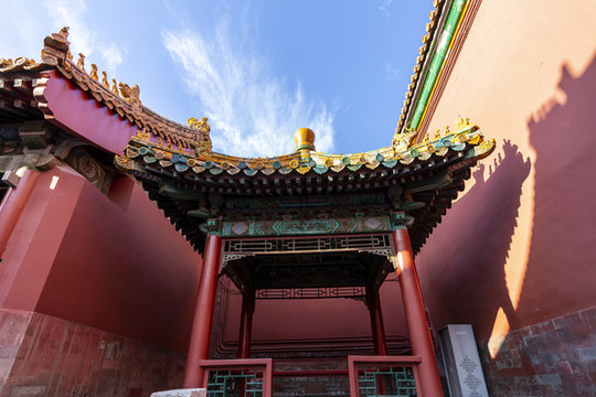 光影中的北京故宮建筑