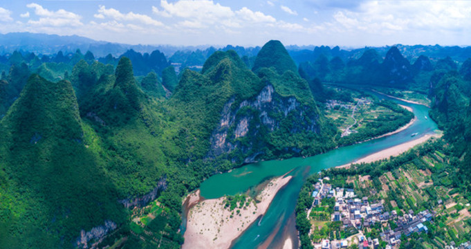 漓江精華風(fēng)光全景