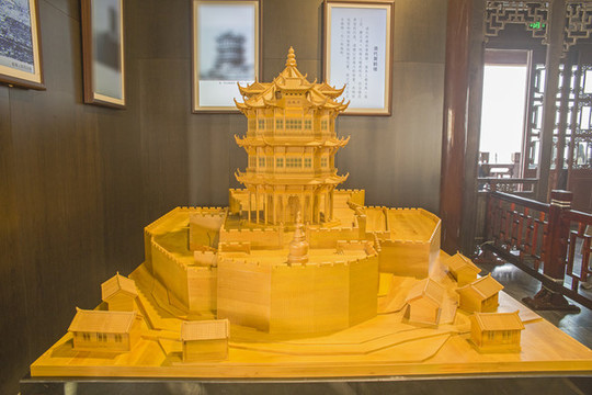 古代黃鶴樓模型