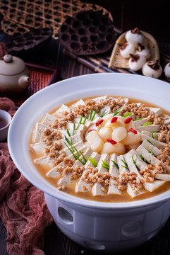 肉末蒸豆腐