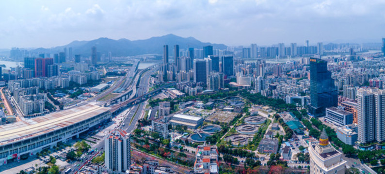 珠海城市建筑全景