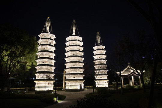 嘉興三塔夜景