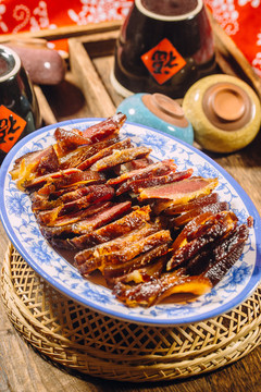 中式臘肉美食