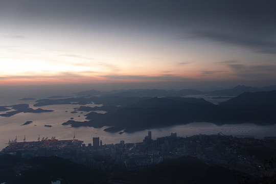 日出黎明海島