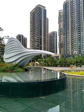 海螺主題建筑藝術(shù)景觀
