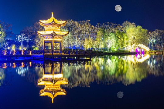 公園夜景