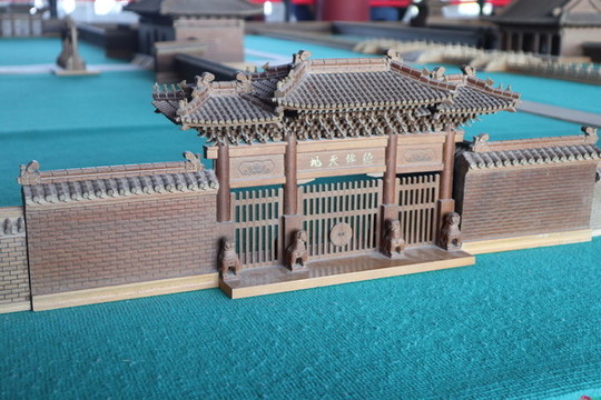 古代建筑模型孔廟模型