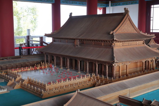 古代建筑模型孔廟模型