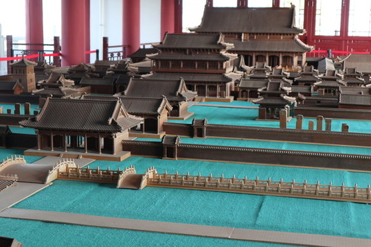 古代建筑模型孔廟模型