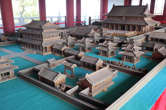 古代建筑模型孔廟模型