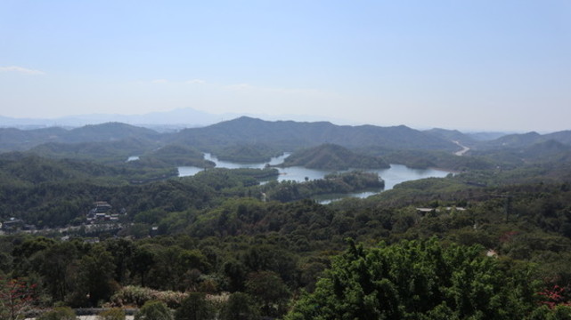 惠州高榜山紅花湖鳥瞰