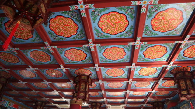 仿古建筑房頂彩繪