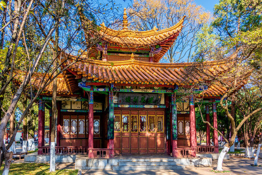 中國云南昆明大觀公園觀稼堂