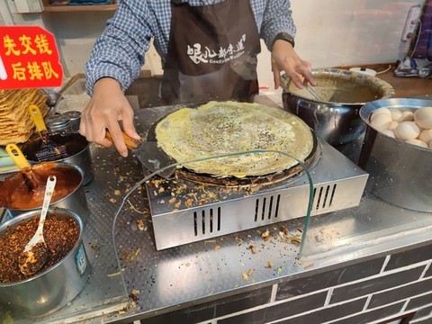 天津古文化街煎餅果子