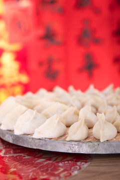 中國傳統(tǒng)節(jié)日美食白面餃子