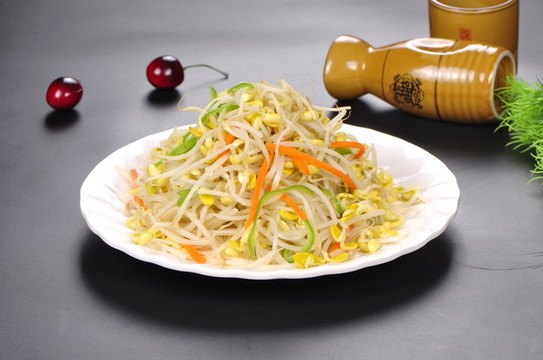 熗黃豆芽