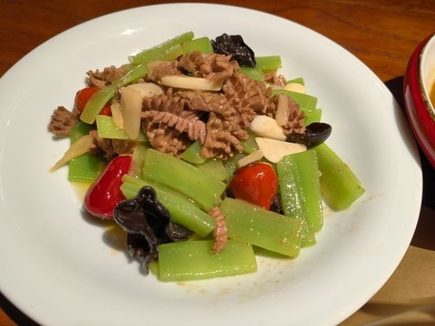 陜西美食爆炒腰花