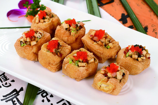 蟹籽油豆腐