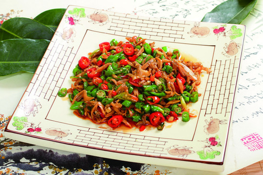 炒河蚌肉