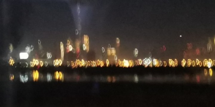 夢幻夜景背景