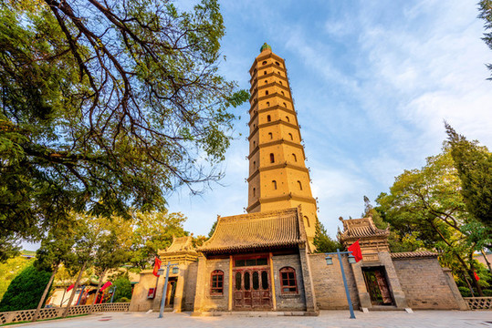 中國寧夏銀川承天寺塔