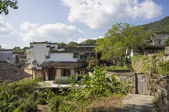 安徽宏村鎮(zhèn)塔川村農(nóng)村風光