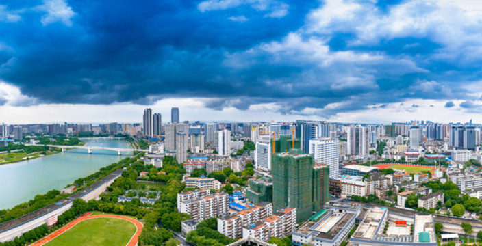 南寧市邕江兩岸城市風(fēng)光