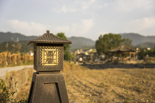 安徽西遞古村景區(qū)仿古路燈