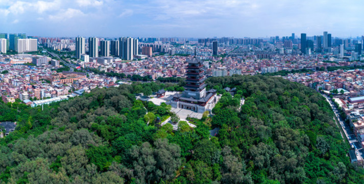 魁星閣全景佛山航拍