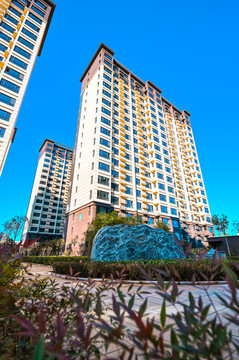 新中式小區(qū)住宅建筑實景