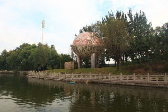 山東省日照市清風湖公園風光