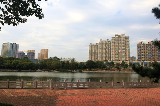 山東省日照市清風湖公園風光