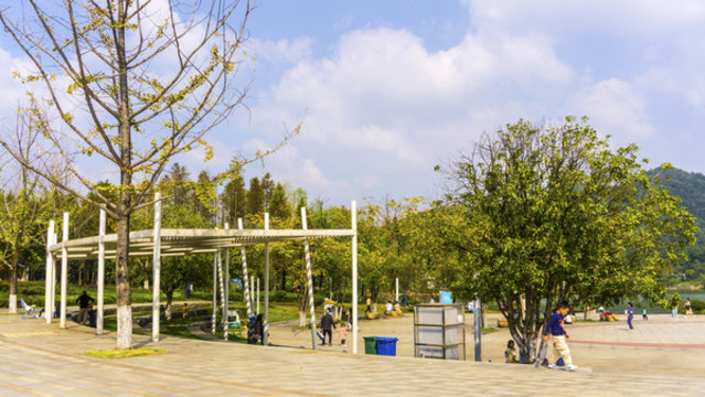 尖山湖公園植被