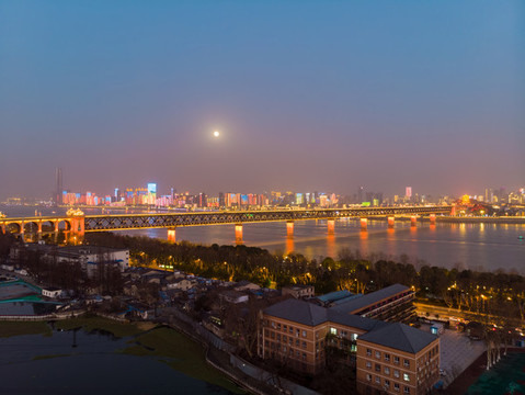 湖北武漢城市天際線風(fēng)光