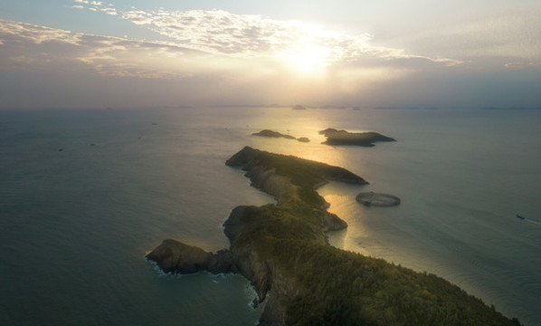 傍晚的大陳島