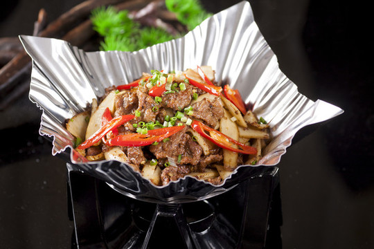 杏鮑菇炒牛肉