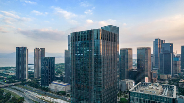 深圳科技園南區(qū)建筑群航拍