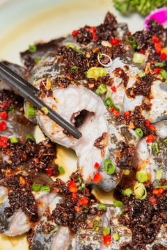 豆豉蒸白鱔
