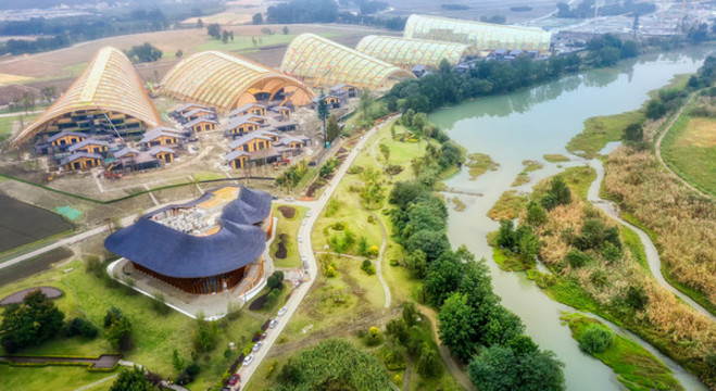 建設(shè)中的天府農(nóng)業(yè)博覽園