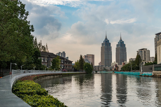 上海蘇州河沿岸風景