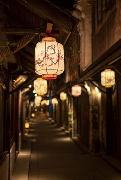 周莊古鎮(zhèn)古典燈籠